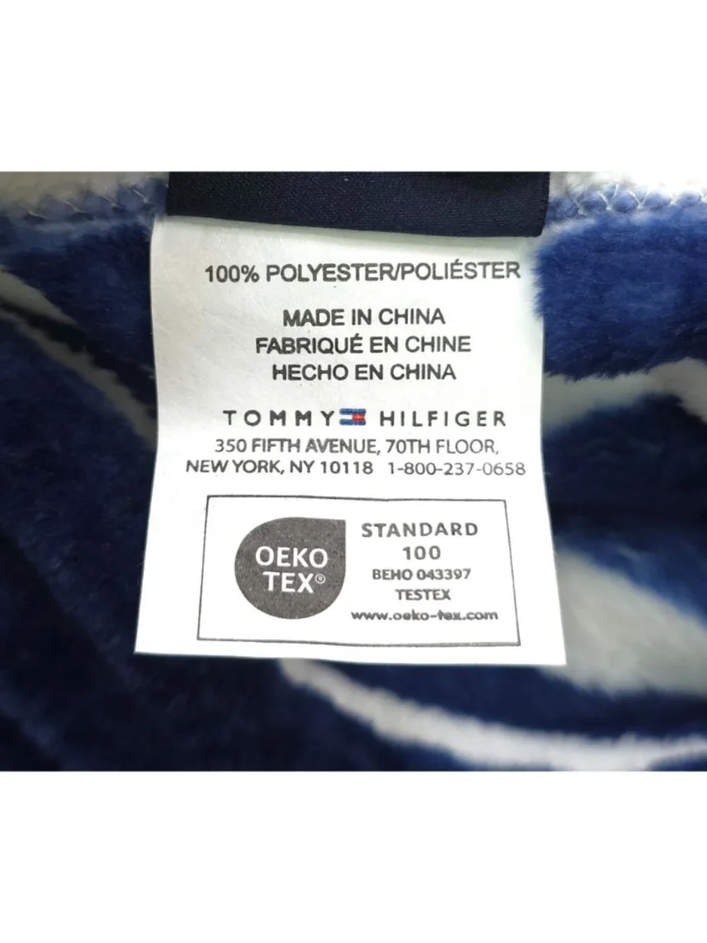 Tommy Hilfiger Super Soft Plush Throw Blanket 50